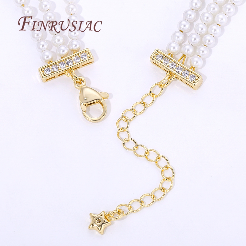 18K Gold Plated 3-row Pearl Ne - đánh giá và giá Pearl Trim Chain