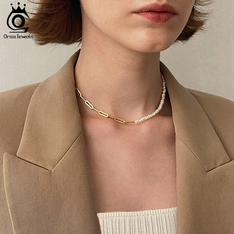 ORSA JEWELS Half Pearl Chain C - đánh giá và giá Pearl Trim Chain