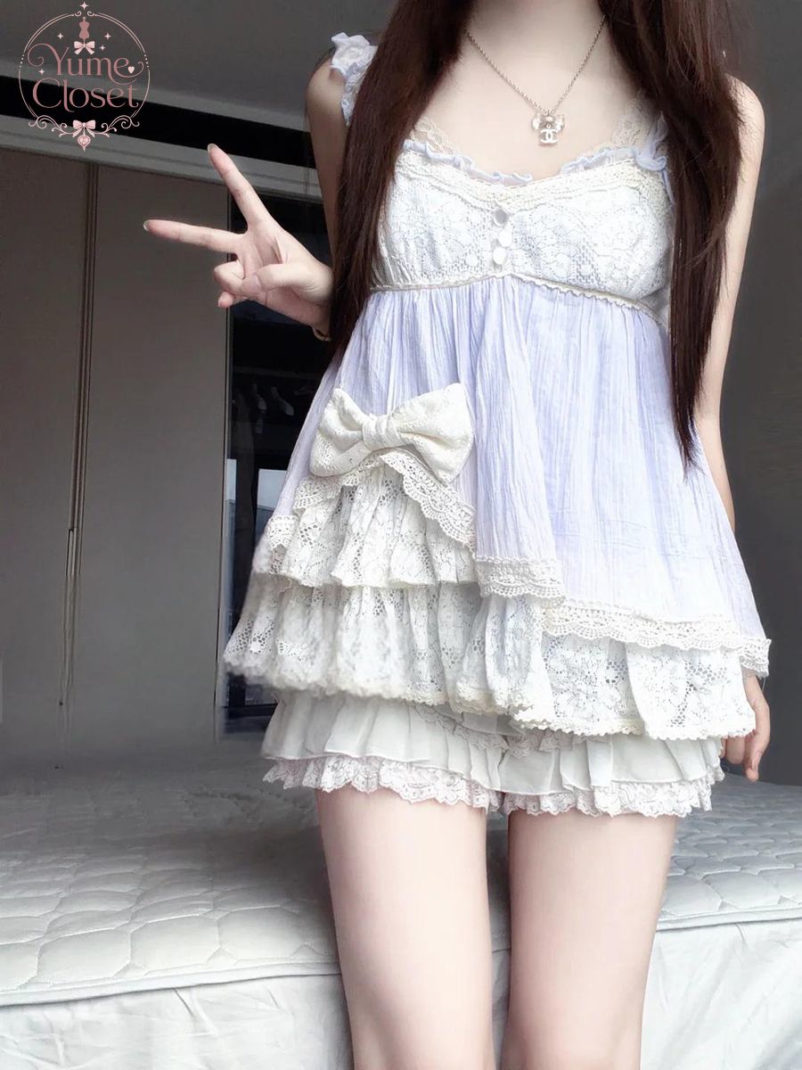 Coquette Ryousangata Dollcore  - đánh giá và giá Elastic Lace Trim