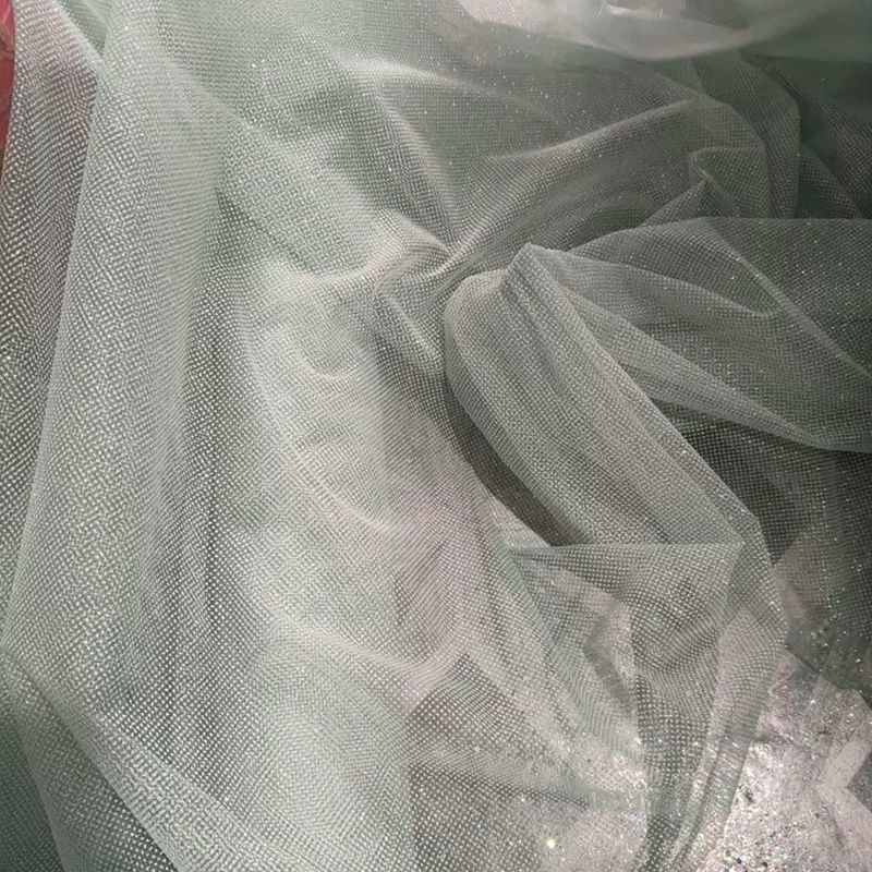 Glitter Sequin Mesh Fabric for - đánh giá và giá Crystal Mesh Fabric