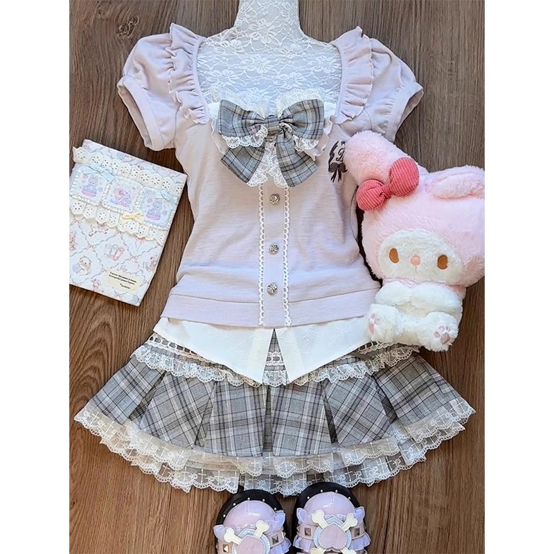Women's pink lace patchwork to - đánh giá và giá Elastic Lace Trim