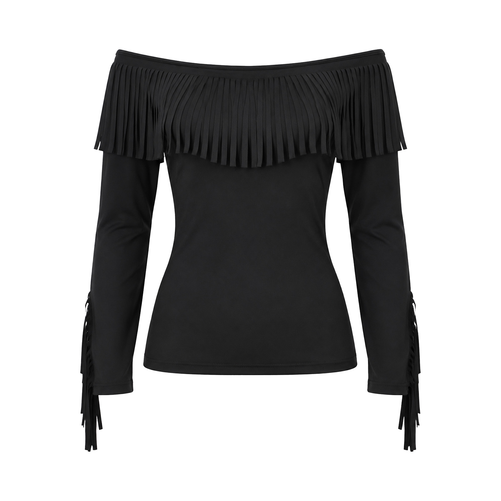 Womens Off Shoulder Tassel Blo - đánh giá và giá Tassel Fringe Trim