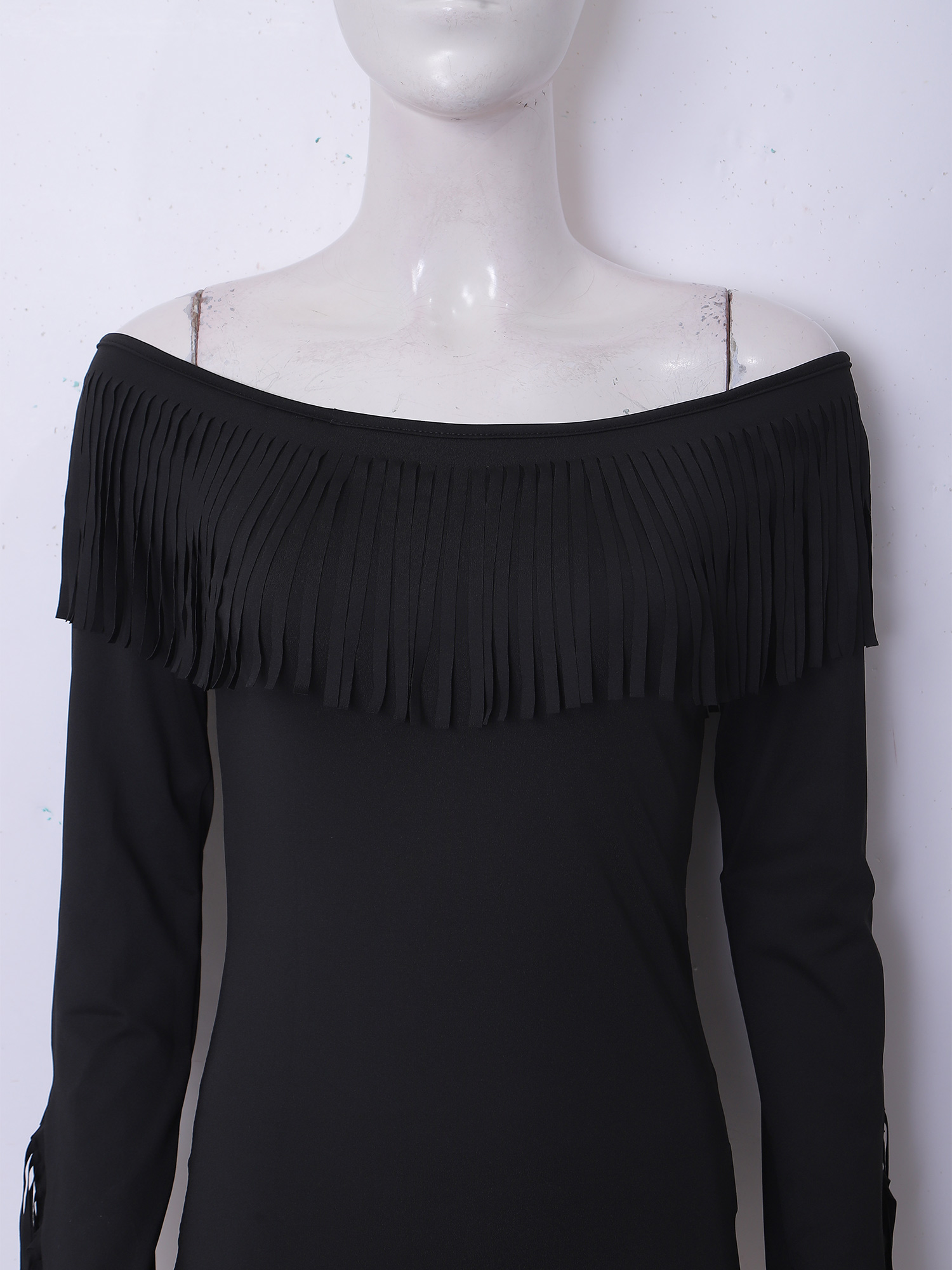 Womens Off Shoulder Tassel Blo - đánh giá và giá Tassel Fringe Trim