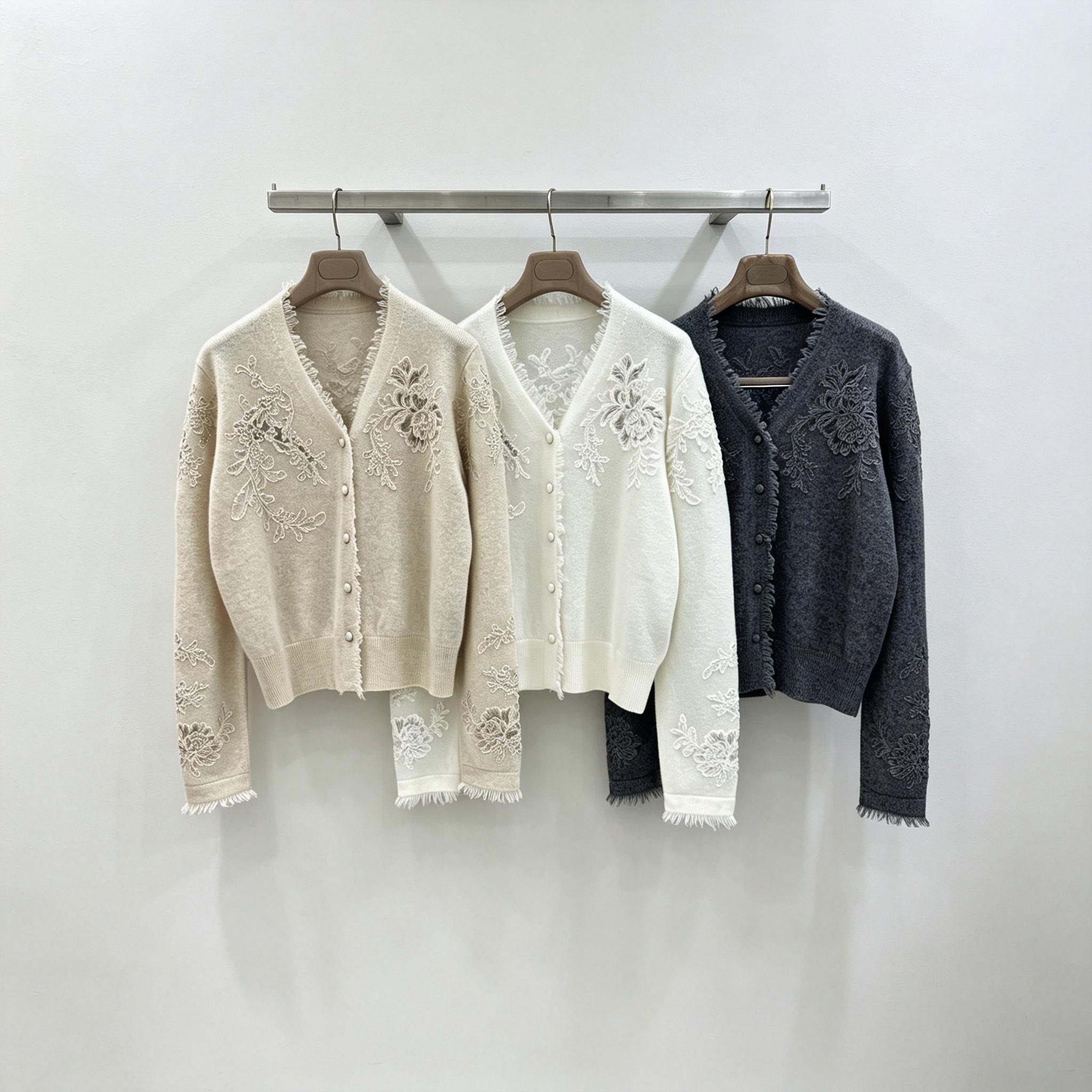 Women V‑Neck Knit Cardigan Flo - đánh giá và giá Tassel Fringe Trim