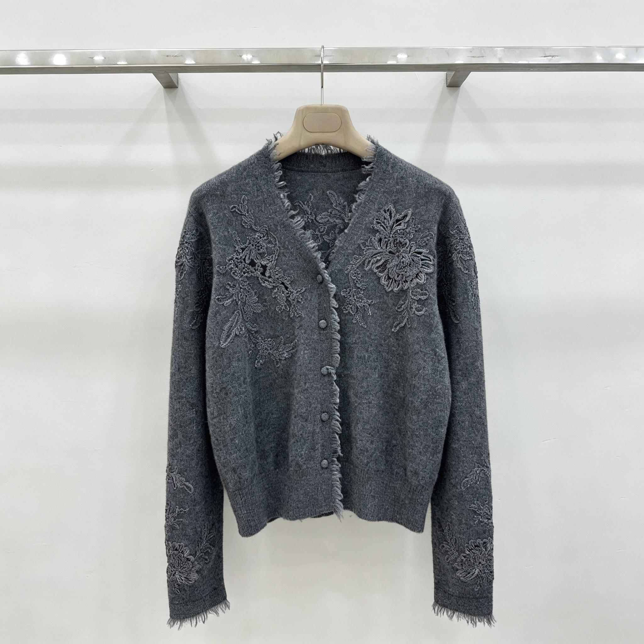 Women V‑Neck Knit Cardigan Flo - đánh giá và giá Tassel Fringe Trim