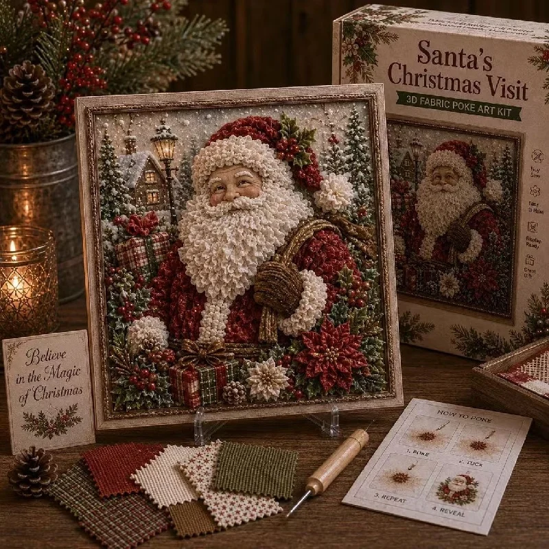 Vintage Christmas Fabric Poke  - đánh giá và giá Embroidery Craft