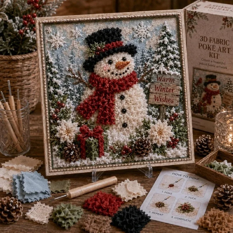 Vintage Christmas Fabric Poke  - đánh giá và giá Embroidery Craft