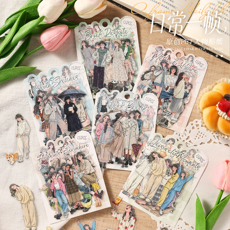 15Pcs Elegant Lady Character S - đánh giá và giá Embellishments For Scrapbooking